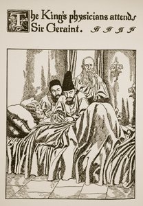 Les Médecins du Roi soignent Sir Geraint, illustration de 